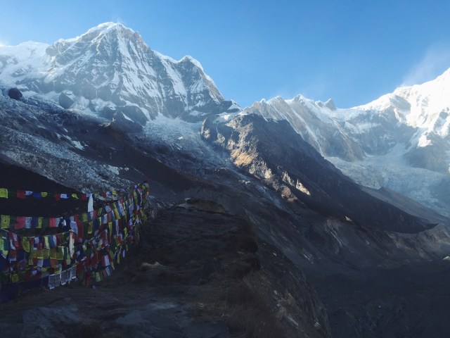 View of the Annapurna Himalayan range